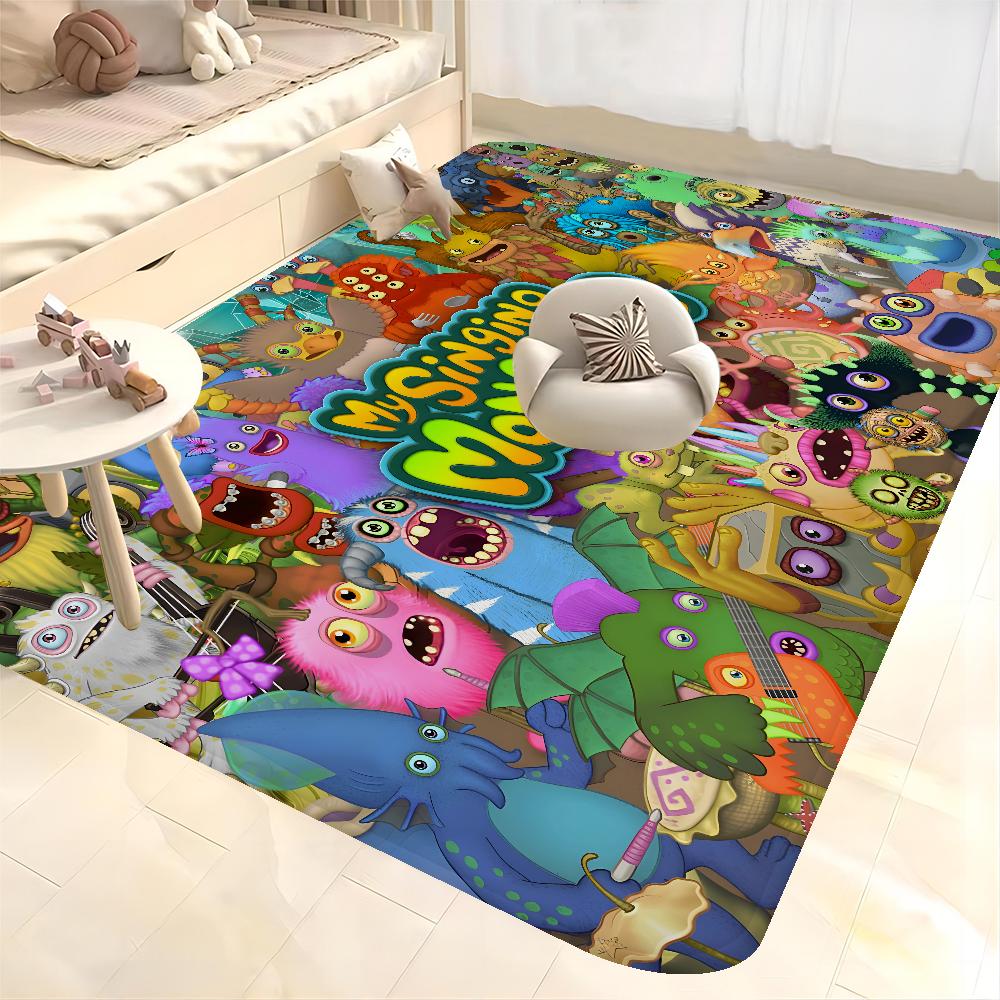 3D My Singing Monsters Kitchen Mat Washable Non-Slip Living Room Sofa Chairs Area Mat Kitchen Modern Home Decor