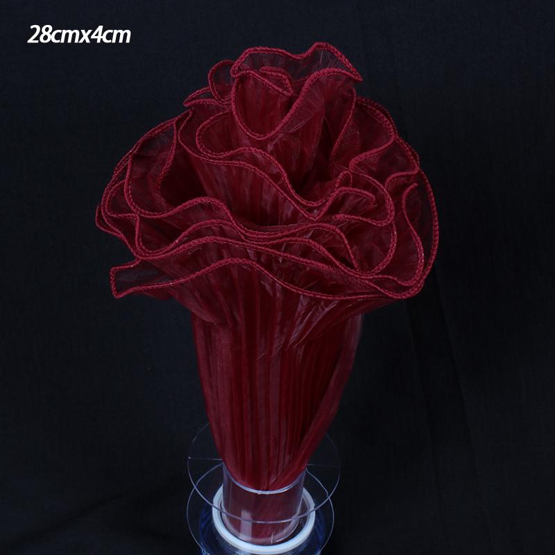 petite28X400cm Flower Wrapping Paper Pearl Packaging Material Supplies Wave Yarn Lace Mesh Florist Bouquet Party Valentine Gift