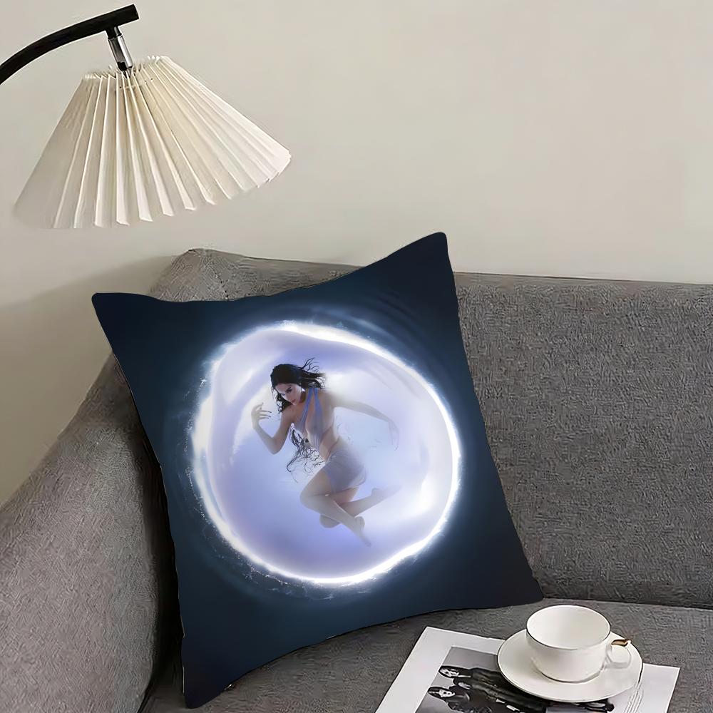 Singer K-Katy P-Perry 1432 Hot Album Cushion Cover Reversible Plush Pillow Cover – For Car, Sofa, Bedroom, Perfect As a Gift.