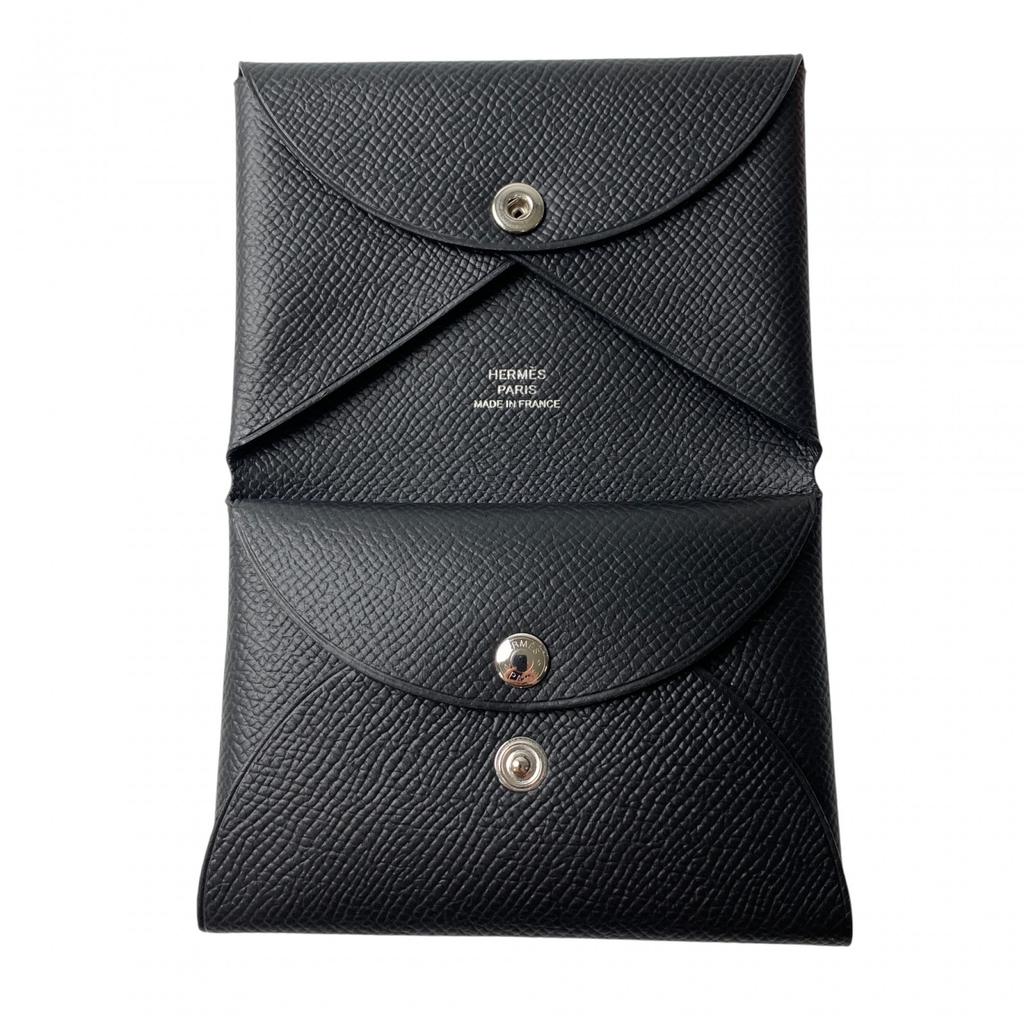 Gebrauchtes HERMES Münzetui schwarz Damen