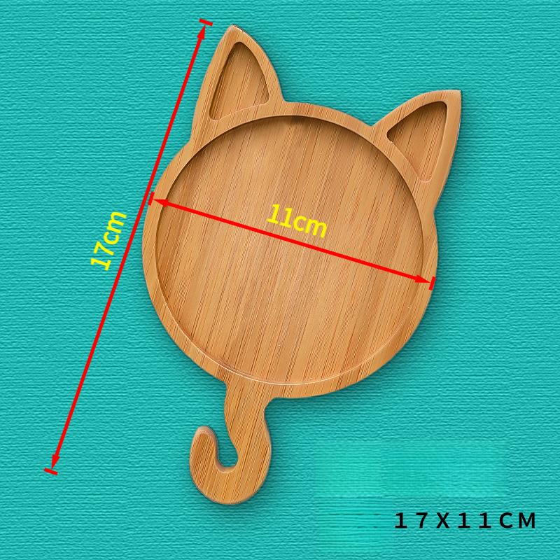 Bamboo Tray Saucer Tray Cup Pad Coaster Plate For Kitchen Bar Decorative Plate Creative Coaster Coffee Cup Mat For Kids