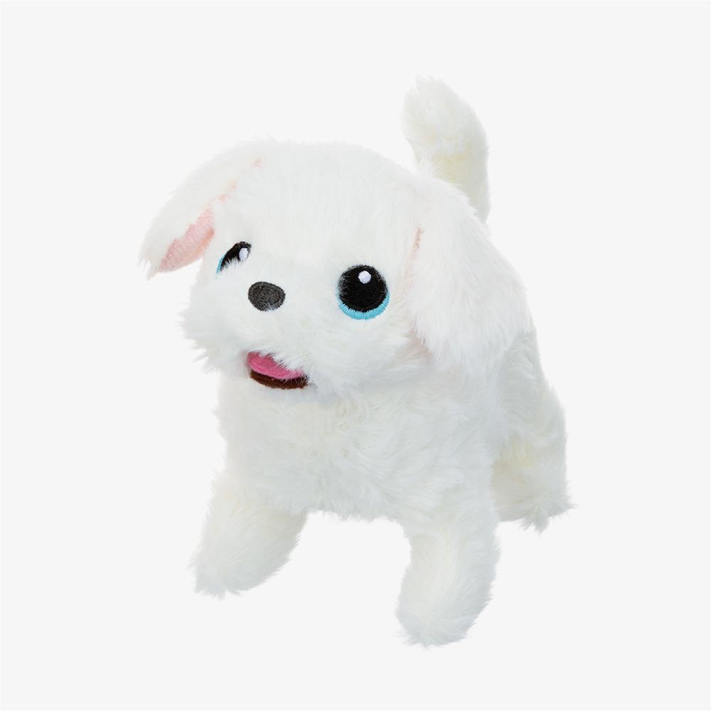 

[young toys] Little Shushu Hearty Walk & Bark Maltese Plush Dog