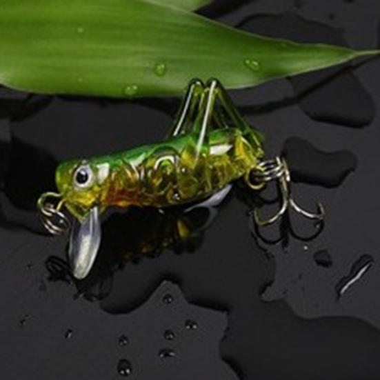 Fishing Lure Lifelike Anti-corrosion ABS Grasshopper Shape Lures for Fishing