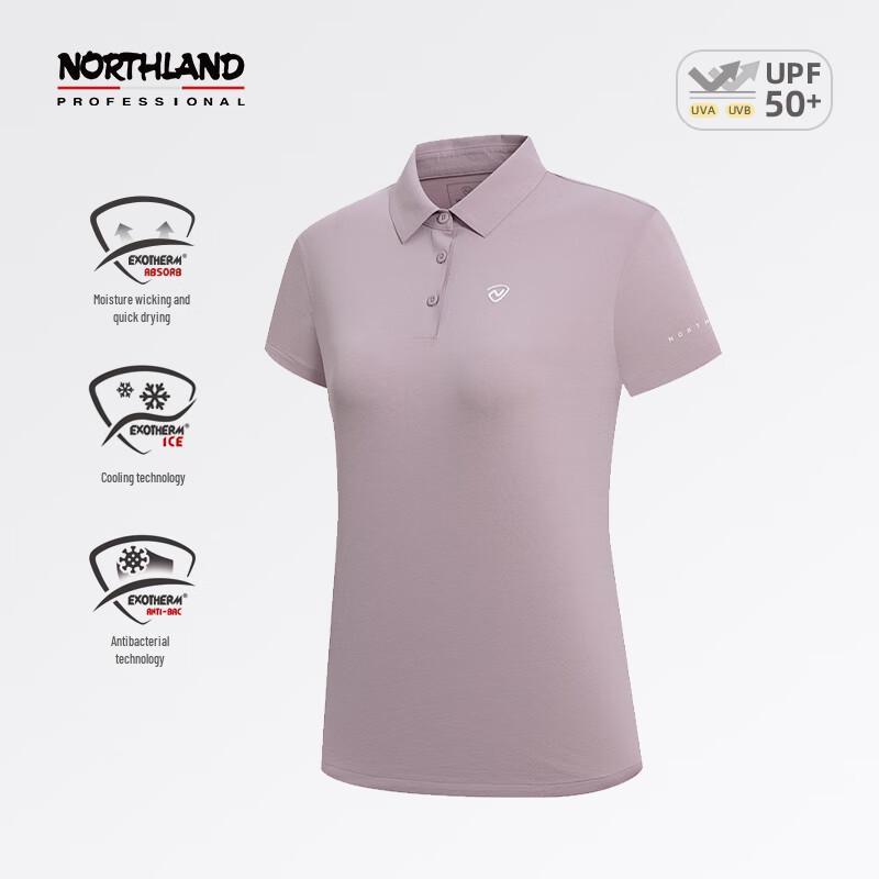 NORTHLAND Women s Shali Lapel Short Sleeve T-Shirt 165/88A