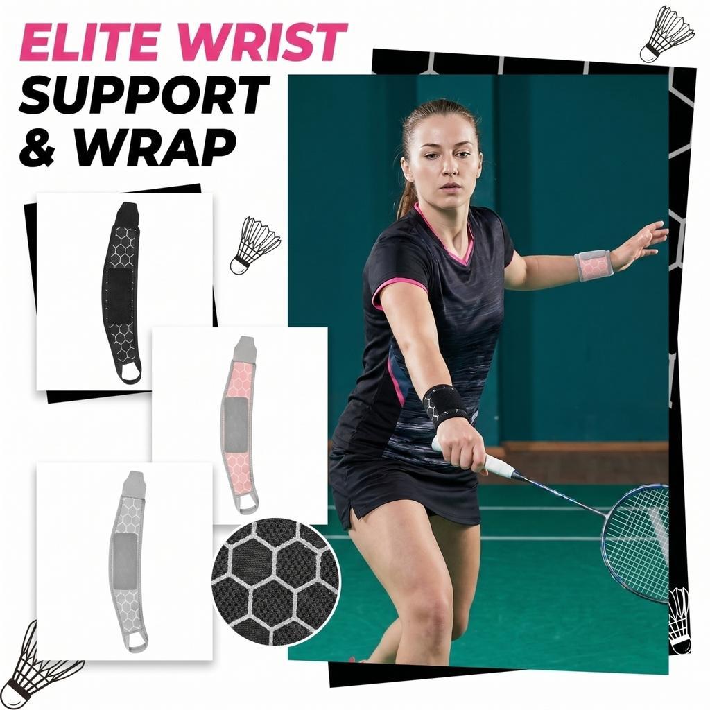 Adjustable Wrist Wrap Support Strap for Sports Fitness Badminton Protective Bandage Elastic Wrist Brace Wrap for Joint Stability and Injury Prevention