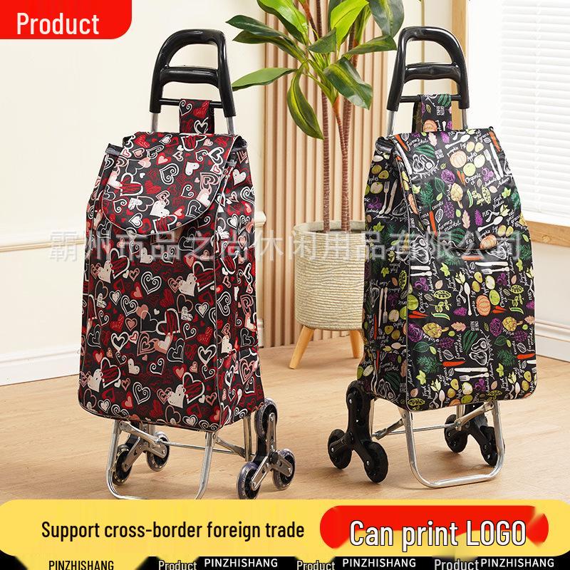Versatile Shopping Cart with Climbing Wheels for Groceries and Gardening
