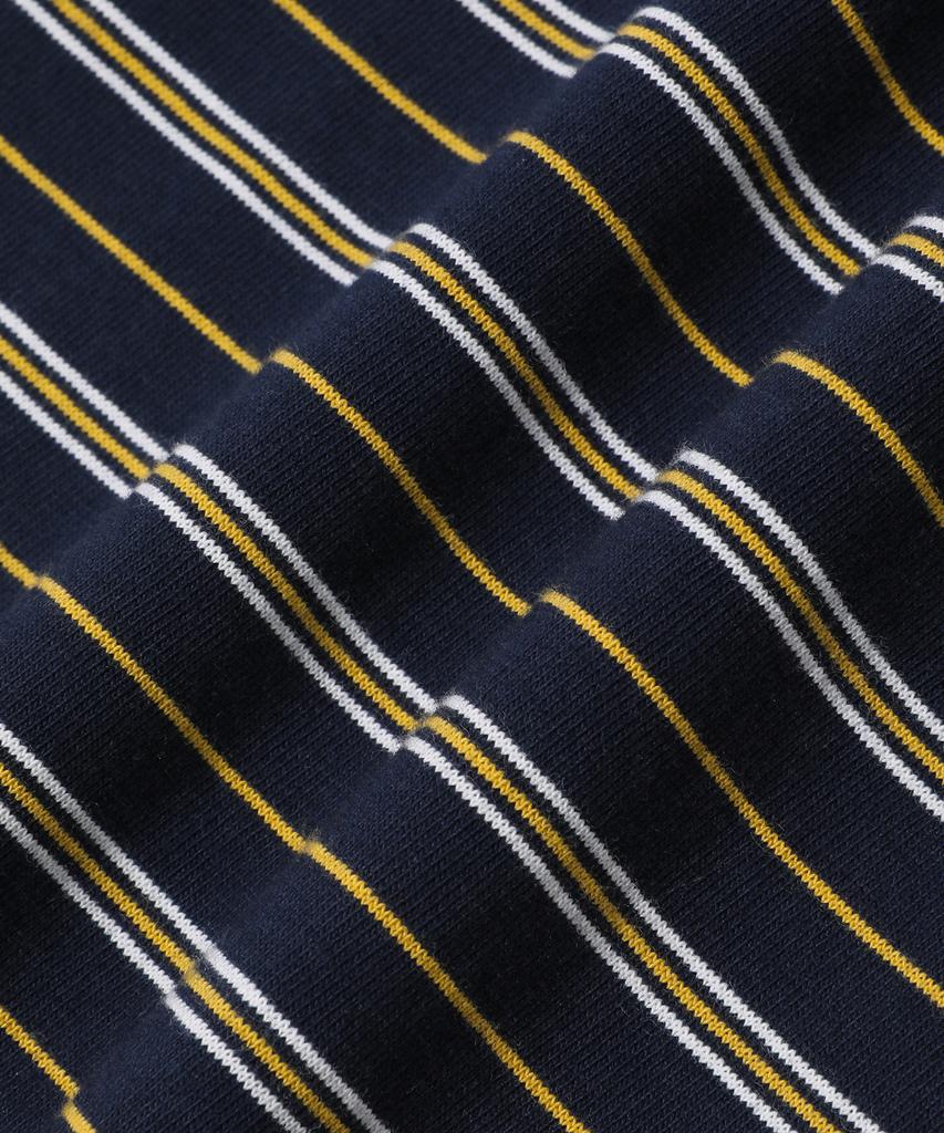 GNOK [Unisex] Triple Stripe Short Sleeve T-Shirt [Navy]