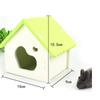 Trendy Hamster Wooden Nest Sleeping  House Home Luxury Cage Pet Diy Hideout Hut Toy Sports Climbing Frame Small Animal Supplies