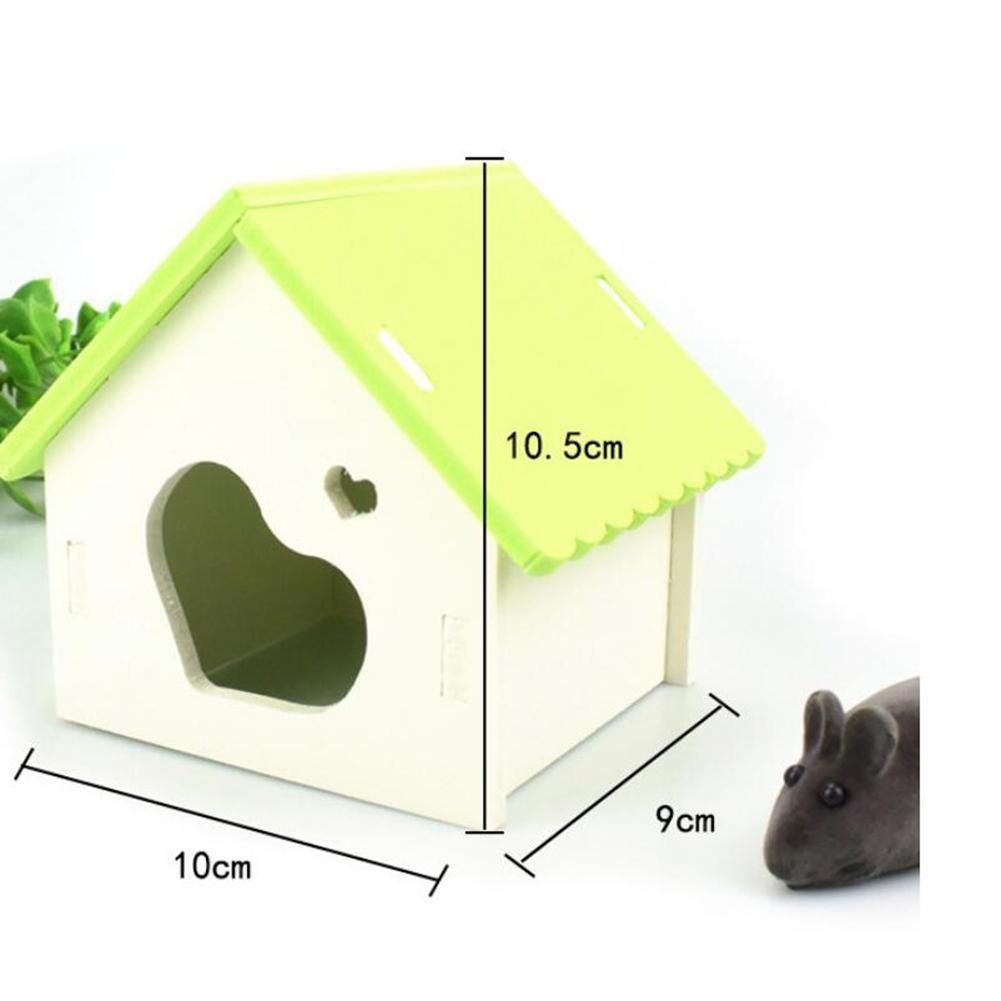 Trendy Hamster Wooden Nest Sleeping House Home Luxury Cage Pet Diy Hideout Hut Toy Sports Climbing Frame Small Animal Supplies