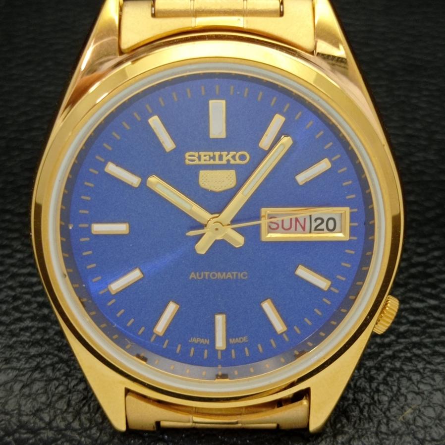 REFURBISHED VINTAGE SEIKO 5 AUTOMATIC 6309A JAPAN MENS BLUE DIAL WATCH a425906-2 RL620a-a425906