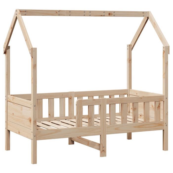 VidaXL Children's Bed Frames House Shape 80x160cm Solid Pine Wood, House-Shaped Bed Frame, Bed Frame for 850710