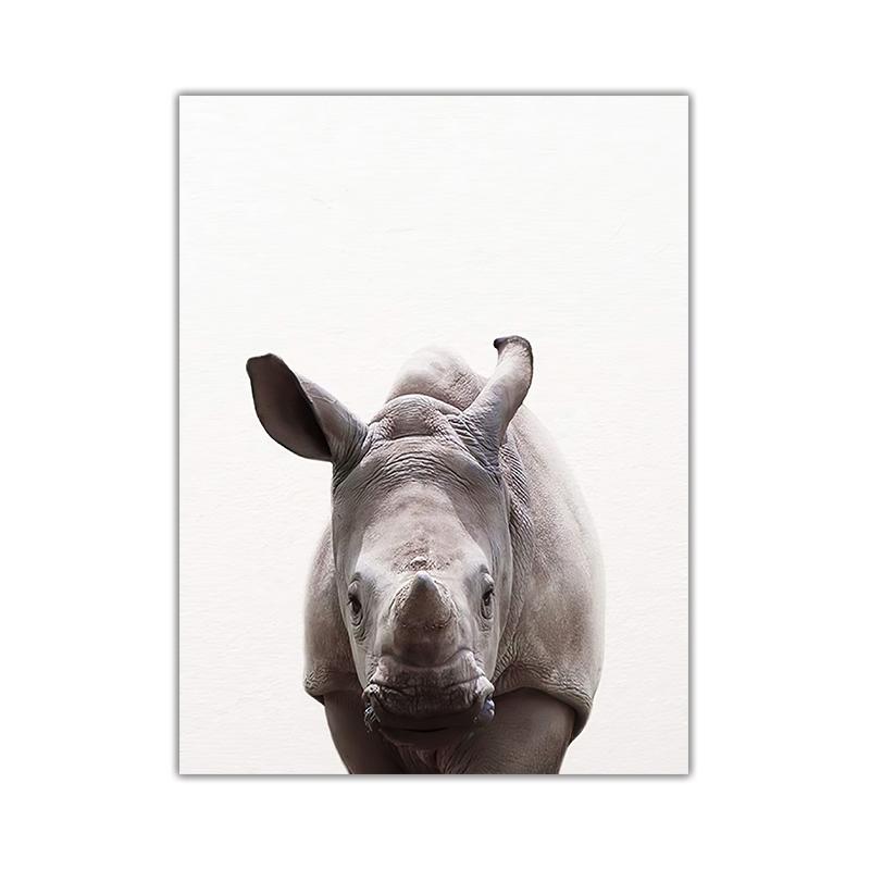 

Жираф, лев, слон, полотно, дитячий плакат, настінне мистецтво для дитячої кімнати, малюнок, друк пасовища, тварини, картина, скандинавська дитина, декор дитячої спальні 21x30cm No Frame