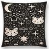 Neueste Schwarzer Hintergrund Mond Sterne Meteor Sternbild Galaxie Sofa Kissenbezug Katze Bär Hase Reh Vogel Kissenbezug