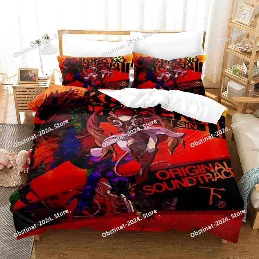 3D Anime The Legend Of Heroes Bedding Set Printed Bed Set Duvet Cover Sheet Pillowcase Bed Full Quilt Cover Soft Queen King Size