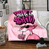 1pc Pink Panther Themed Printed Soft and Comfortable Home Blanket, Small Throw Blanket, Nap Blanket, Suitable As a Gift L049