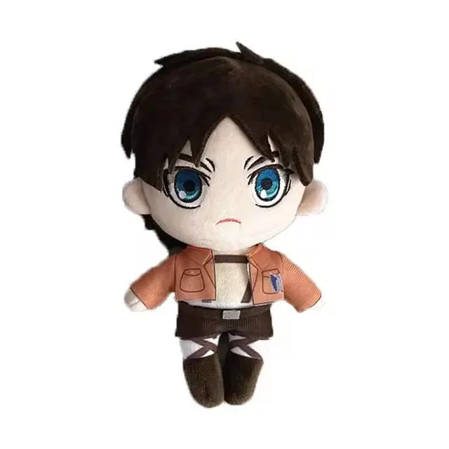 Anime Attack on Titan Plush Toys Doll Kawaii Levi Eren Mikasa Cute Kawaii Collection Green Stuffed Doll Birthday Gifts For Kids