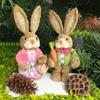 35cm Stroh Hase Stroh Gewebt Hase Dekoration Ornament Osterfeiertagsdekorationen Skulpturen & Statuette Hof Party Heimbedarf