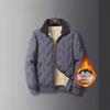 Men's Windproof Plush Lambskin Coat – Thick, Versatile, Large-Size Winter Jacket