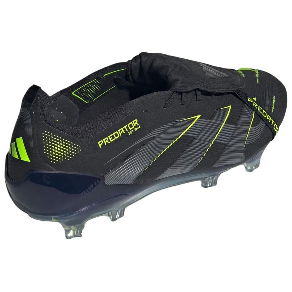 New Adidas PREDATOR ELITE FG Firm Ground Abrasion Resistant Soccer Shoes Unisex Black JI1096