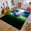 Stadium Soccer Ball with Lights Patterned Carpet, Non Slip Mat Suitable for Living Room and Bedroom Sofas