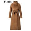PORTS Women's Double-Breasted Wool Cashmere Coat