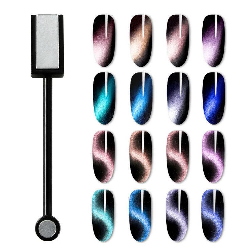 Art Double Magnet Nail Head Stick Nail Gel Polish Cat Eye Effect Magnetic Board Manicure Tool