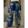 Fashion Flowers Butterfly Print Pants Casual Delicate Ladies Wide-legged Pants Autumn Hundred Retro Street Shooting Pants