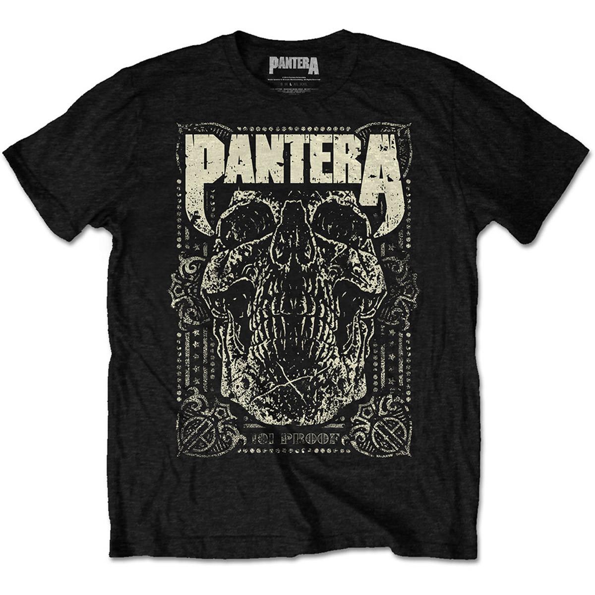 Pantera 101% Proof Dimebag Darrell Skull Tee T-Shirt Mens S