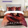 Future Warrior Alita Battle Angel Bedding (1 * duvet cover + 2 * pillowcase, without core) 2D Flat Soft and comfortable Christmas birthday gift