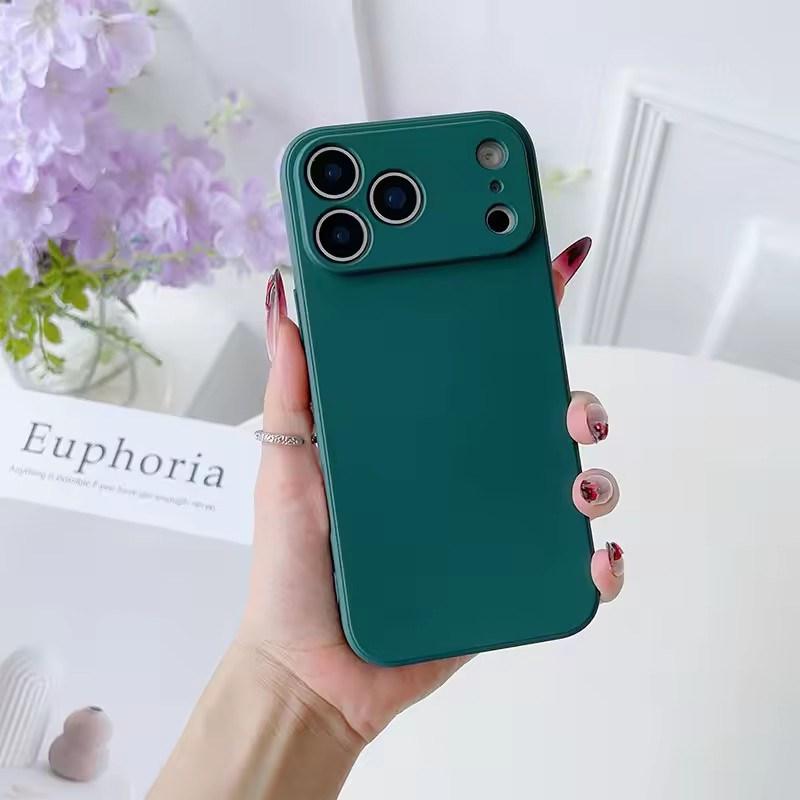 Čtvercový Čtvercový Tekutý Silikonový Kryt na Telefon pro iPhone 17 Air 16 15 14 11 Pro Max Plus 12 13 mini XR Xs 7/8 SE 16E trataLuxusní Ochranný Kryt Kamery
