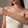 Crystal Cross Bracelet 18K PVD Plated Beads Chain Religion Jewelry for Women Stainless Steel Pulsera Cruz Bangle Waterproof