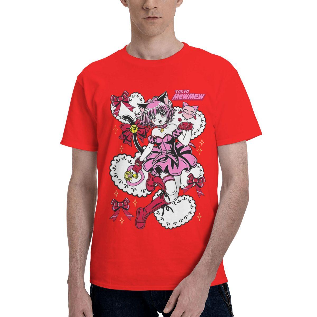 Ichigo Momomiya Tokyo Mew Mew Magical Girl 100 Cotton Casual Breathable Confortable Cute New In Tops And TShirts Funny Shirt S