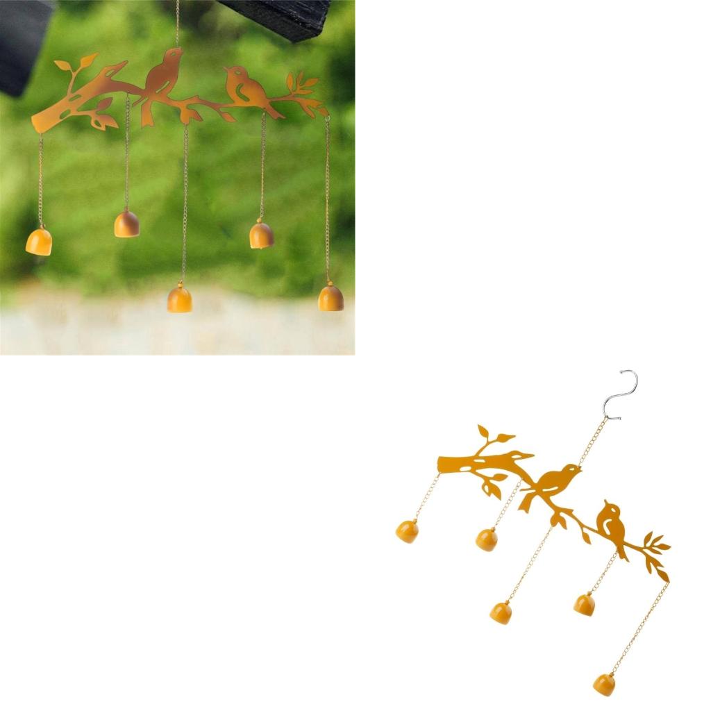 Iron Birds Wind Garden BalconyDoor Pendant for Lover Friend Family Members