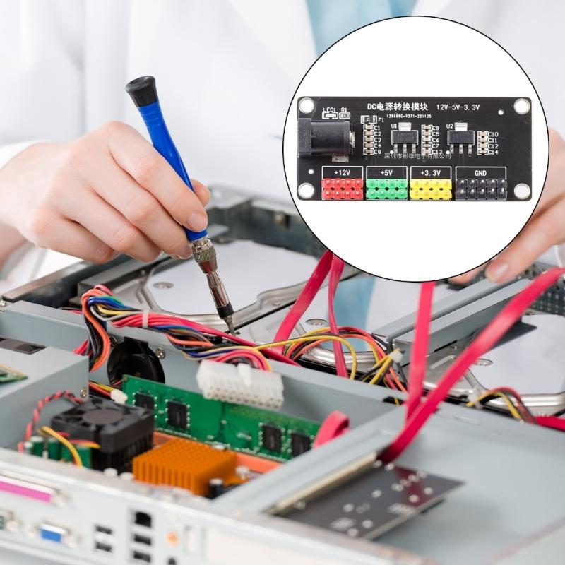 Multi Output Power Supply Module 12V to 3.3V 5V 12V Conversion Multi Electricity Conversion Low Power Module Replacement