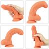 Female Silicone Dildo Double Layer Soft Masturbator Foreskin Sucker Dildo