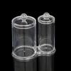 Multipurpose Clear Acrylic Storage Container Set With Lids Qtip Dispenser For Vanity Bathroom Countertop Organization