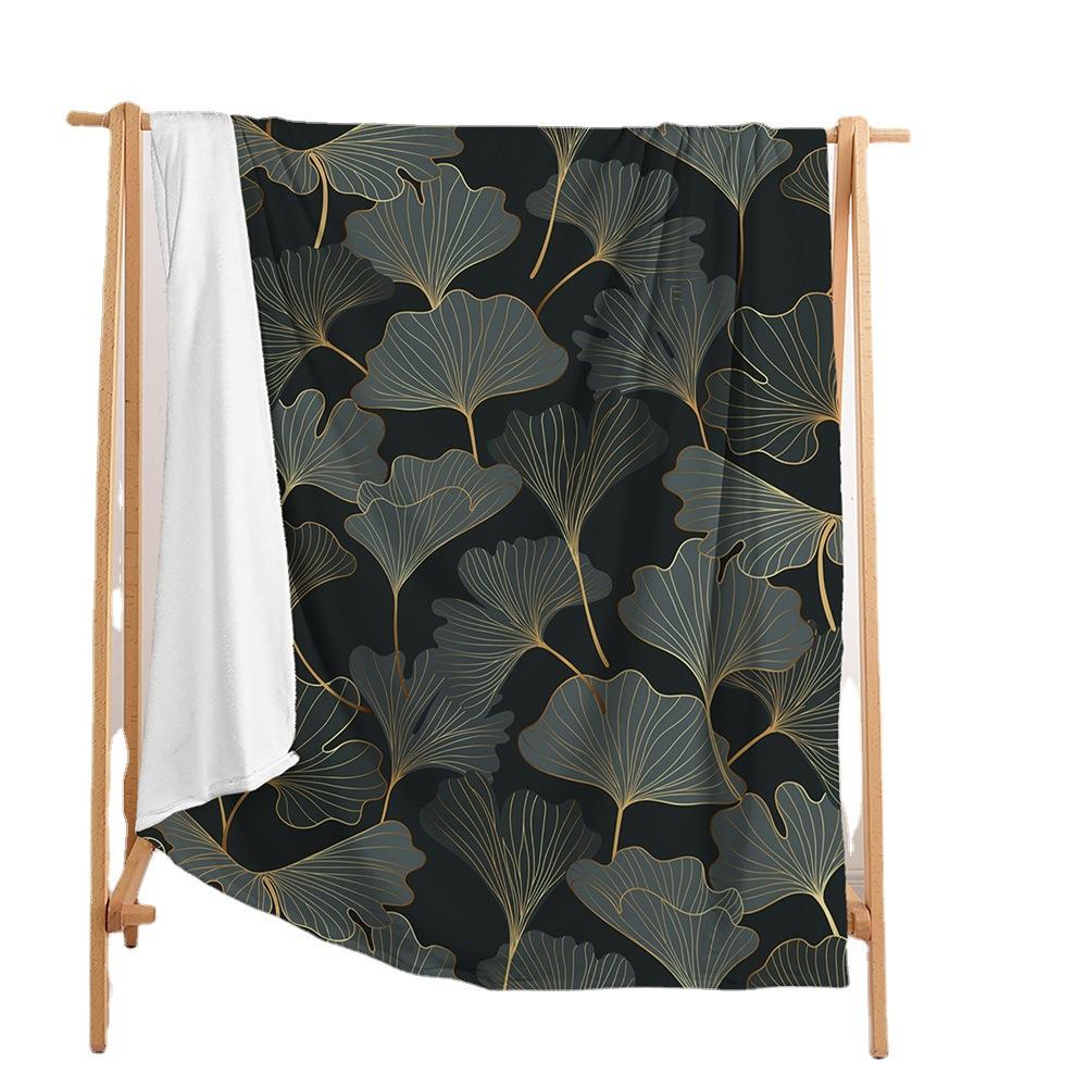 Decke Flanelldecke Herbstblatt Ahornblatt Landschaft 3D Digitaldruck Decke Decke