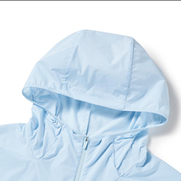 SAUCONY Solid Color Zip-Up Hooded Jacket Men Jackets Light-Blue SC2239022-2