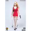 Hobby Toy [] 1/6 Scale Figure Compatible with TBLeague Body TYM141 Beautiful Sexy Woman Fashion PU Leather Leather-style Holster and TOYBARJAPAN