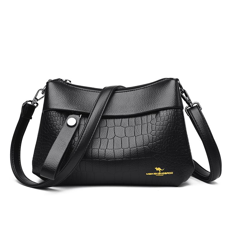 Women's Crossbody Shoulder Bag  Soft Leather Bag For Ladies  Large Capacity  Messenger