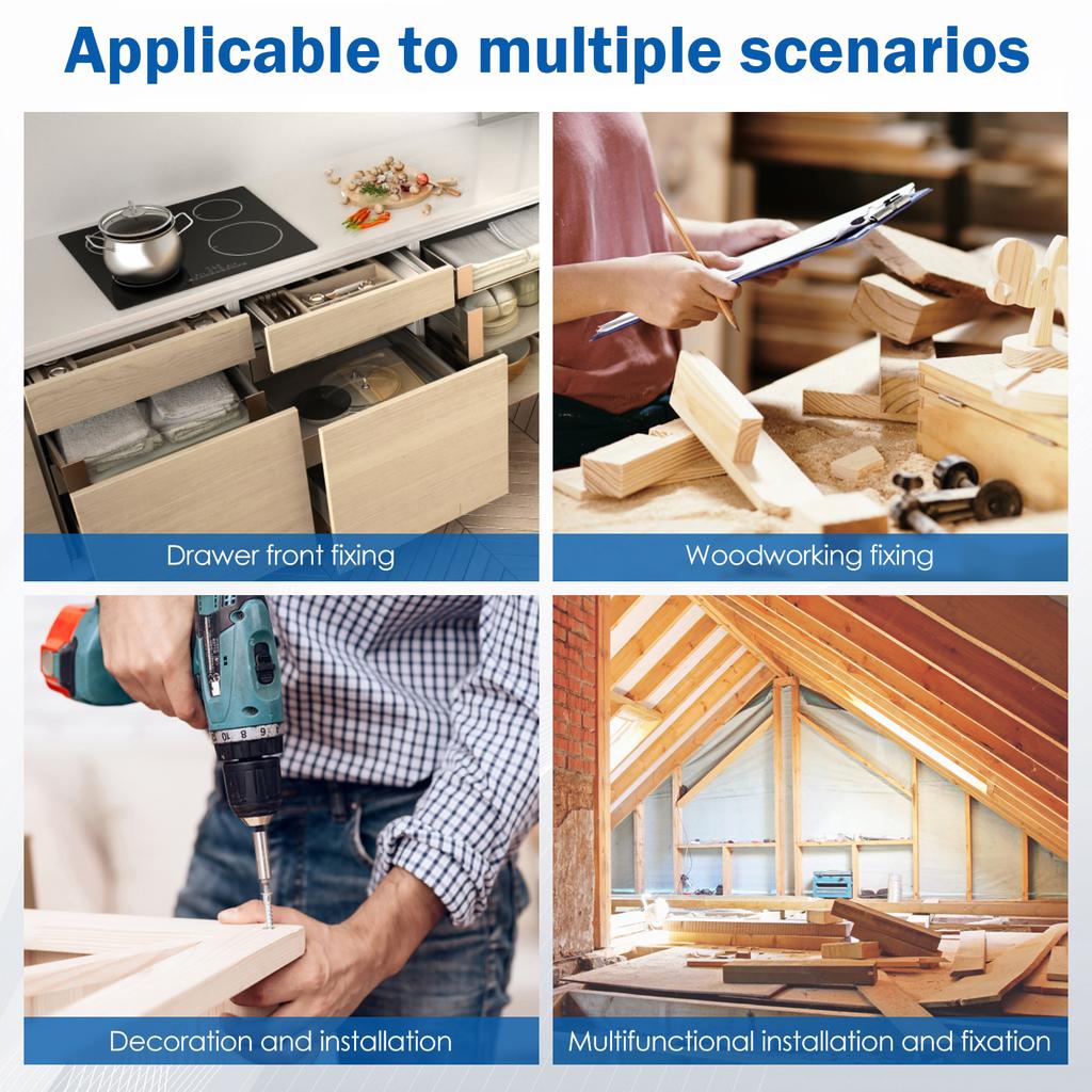 2Pcs Drawer Front Clamp Anti Slip Cabinet Installation Clamps Tool Stainless Steel Woodworking Clamp Device Multipurpose Drawer