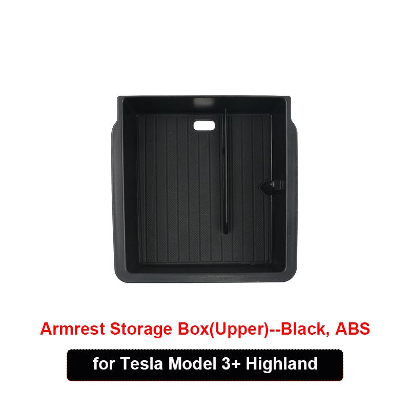 

для Tesla Model 3 Highland 2024 Центральная консоль Органайзер для хранения вещей Ящик для подлокотника Лоток Аксессуары Стаканчик для очков Телефон Держатель для карт