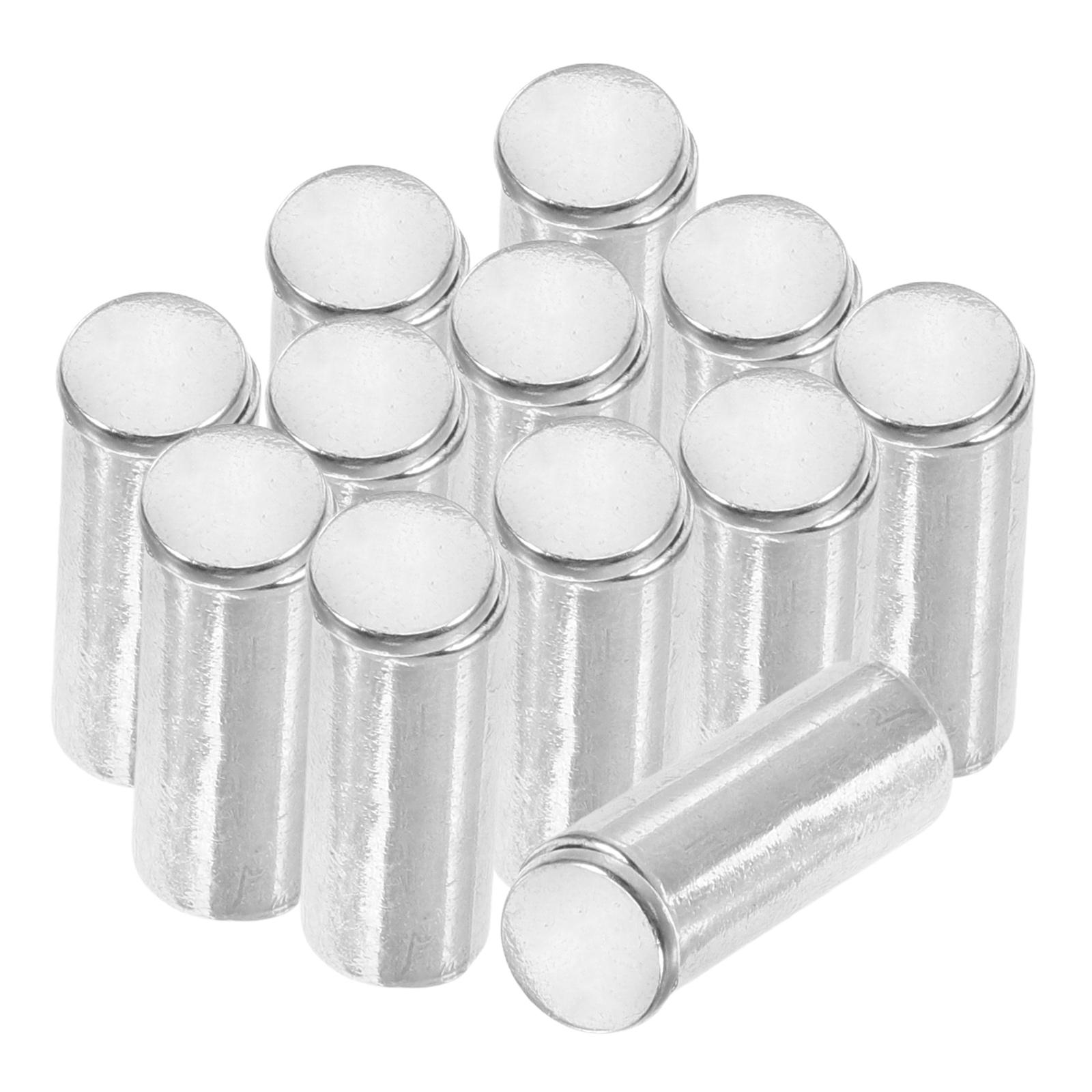 12 шт. Металлические наконечники для шнурков для худи, брюк и шнурков, цинковый сплав, металлические эглеты для шнурков, фиксаторы шнурков, застежки серебряный