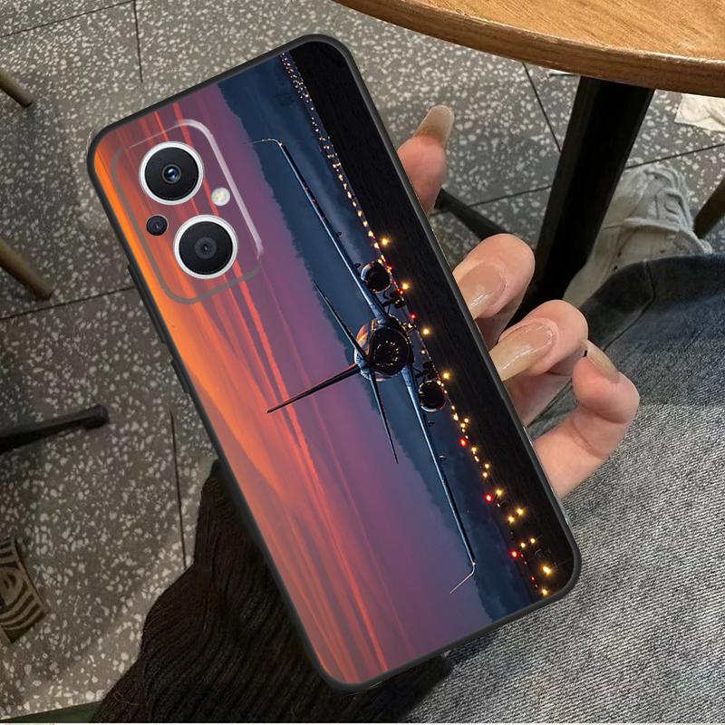 Airplane Plane Aircraft For OPPO Reno 7 8 Lite 8T 14F 13F 11F 12F 10 11 12 13 14 Pro OPPO Find X9 X8 X5 X6 Pro Case
