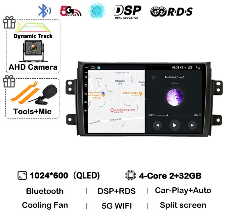 

Android 14 Carplay Car Radio Navigation для Suzuki SX4 2006-2014 Fiat Sedici 2005-2014 Мультимедиа Видео Плеер Аудио 2din Стерео