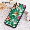 Krajews Tropical Flowers Phone Case Cover For iPhone 17 Air 16 15 14 Plus 12 13 Pro Max Coque