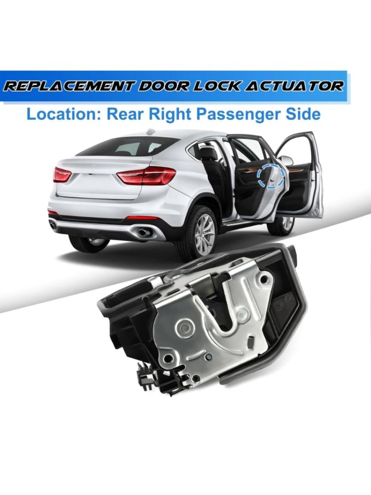 Rear Right Passenger Side Power Door Lock Actuator Motor Fit for E60 E61 E70 E83 328i Easy Installation