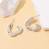 Geometric Personality Fashion Stud Earrings Ins European and American Acrylic Gold-plated Stud Earrings Set
