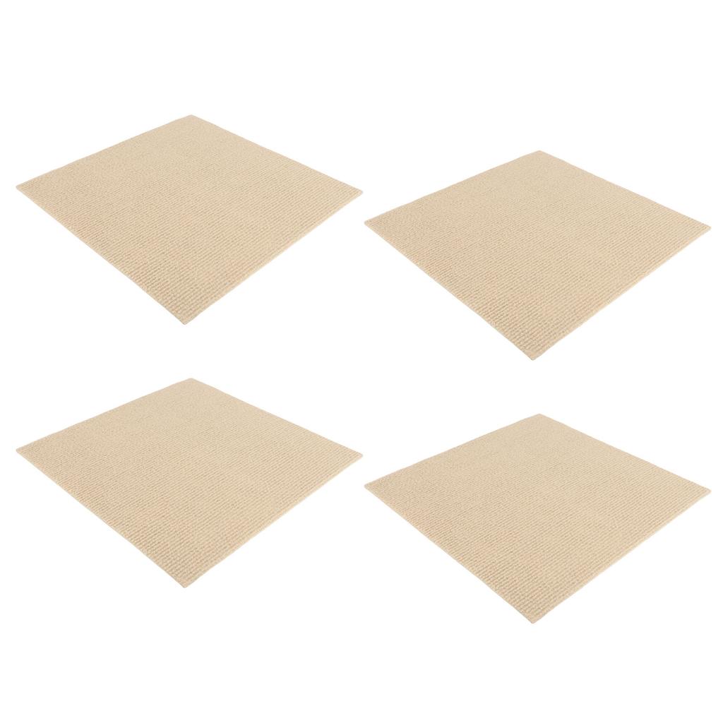 Self Adhesive Carpet Squares 30x30cm Non Slip Polyester Floor Mat Home Office Decoration Supplies Khaki 50Pcs