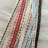 1.3cm Ethnic Floral Jacquard Ribbon for Hat/Clothing Decor, Home Textile Embroidery, DIY Accessories